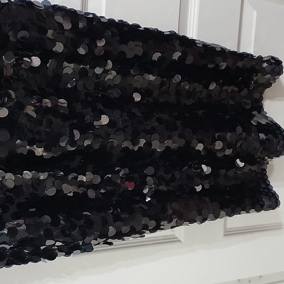 WAYF NWT BLACK DISC SEQUIN DRESS XL - Picture 9 of 15